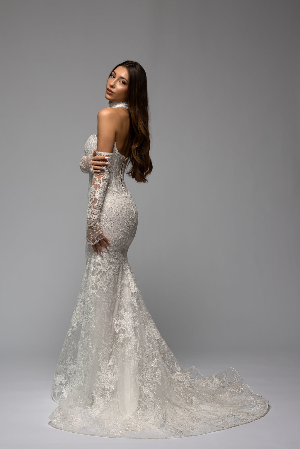 mermaid strapless wedding dresses Bespoke Strapless Lace Mermaid Wedding Dress - Aria