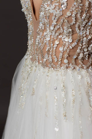 Glittery Fabric Wedding Dresses