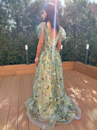 Botanical Elegance Gown - Dioma Fashion