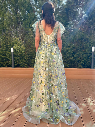 Botanical Elegance Gown - Dioma Fashion