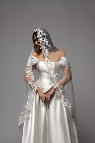 Minimalist Mikado Ball Gown Wedding Dress Dominanta