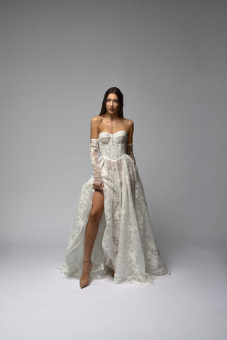 Strapless Lace Ball Gown Wedding Dress Sonata