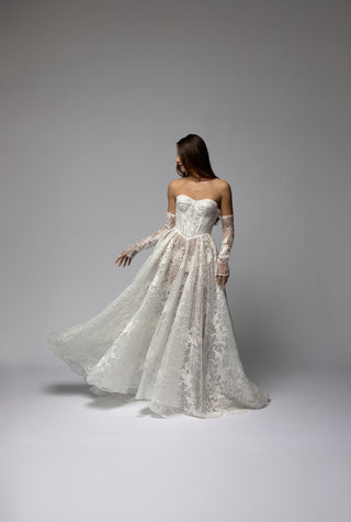 Strapless Lace Ball Gown Wedding Dress Sonata