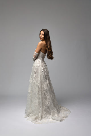 Strapless Lace Ball Gown Wedding Dress Sonata