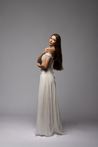 Beaded Off Shoulder Low Waist Corset Top Symphony