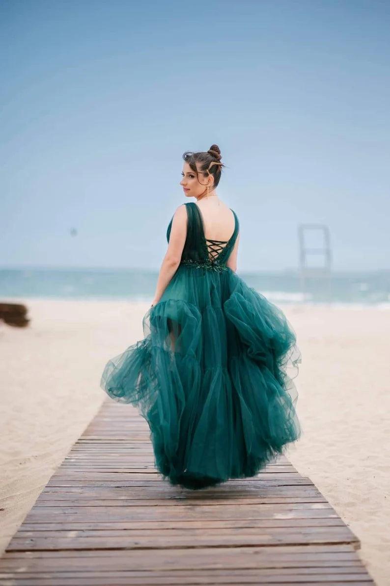 Fairytale Tulle Gown in green