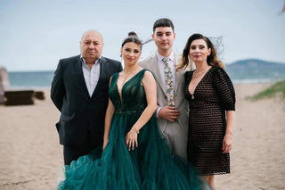 Fairytale Tulle Gown in green - Dioma Fashion